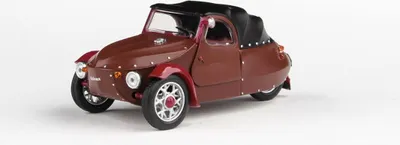 Image de Velorex 16/350 (1966) - Marron/Noir/Vin ABREX 1:43