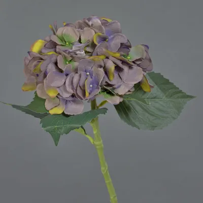 Produktbild von artplants.de Künstliche Blume Hortensie FUXIANG, violett-grün, 50 cm - Künstlicher Blumenzweig