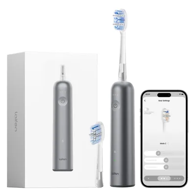 Produktbild von Laifen Wave Pro elektrische Zahnbürste – Aluminium, WaveMotion, Drucksensor, App-Steuerung, Tiefenreinigung, lange Akkulaufzeit & kabelloses Laden