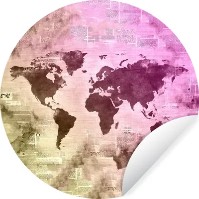 Produktbild von MuchoWow® - Tapetenkreis - Wandbild rund - Schlafzimmerdekoration - Wanddeko - runde Tapete - Kunst für zu Hause
