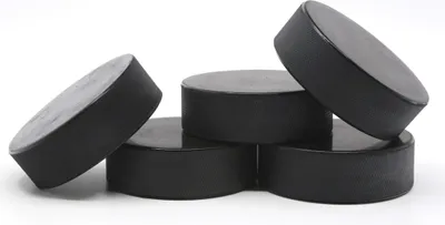 Produktbild von 5er Set Sportspaul Eishockey Puck Senior - Official - Erwachsenen Eishockey - perfekt auch als Wagenheber Gummiauflage