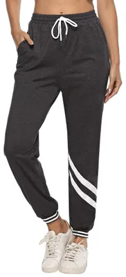 Immagine prodotto di Solidchoice - Pantaloni sportivi da donna con due strisce e tasche