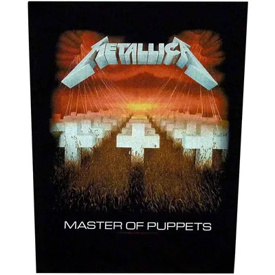 Produktbild von Metallica - Patch "Master Of Puppets" RO2850 (Einheitsgröße) (Schwarz/Weiß/Orange)