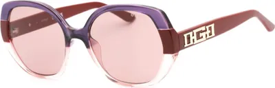 Produktbild von Guess GU7911 71Y bordeaux/striped 55/18/140 Damen Sonnenbrillen
