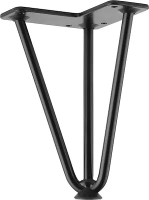 Produktbild von Möbelbein FS004 175 mm matt schwarz