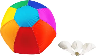 Produktbild von Wolkenstürmer Pocketball Balu Regenbogen (bunt) in Größe S (24cm) - inkl. 3 Ballons