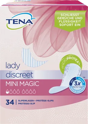 Obrázek produktu pro Inkontinenční vložky TENA Discreet Mini Magic, 6X34 ks