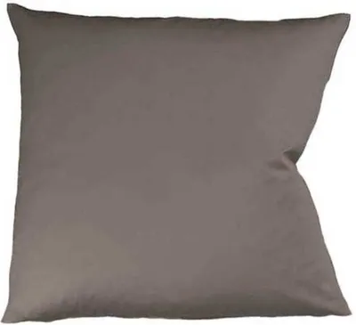 Produktbild von fleuresse Mako Satin Kissenbezug Colours Uni 40x40 cm Espresso