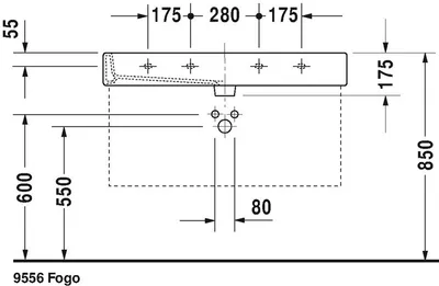 Produktbild von Duravit Duravit Waschtisch VERO m ÜL HLB 1000x470mm 1 HL we