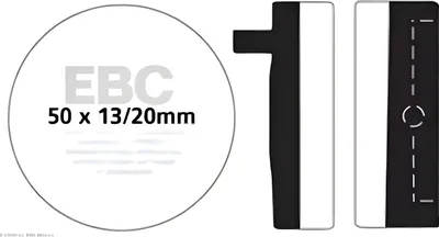 Produktbild von Bremsbeläge EBC Typ FA012V SEMI-Sintermetall