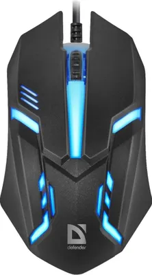 Zdjęcie produktu dla Mysz Przewodowa Defender Hit Mb-550 1600Dpi 3P Czarna 7 Kolorów