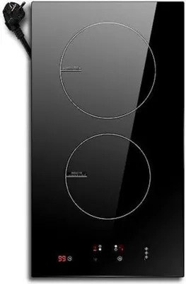 Image de Plaque de cuisson vitrocéramique à 2 zones de 3000 W