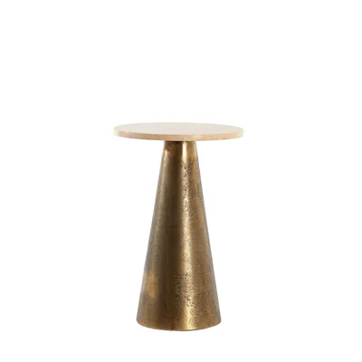Produktbild von Light & Living - Beistelltisch Ynez - Sand/Antik Bronze - 29x29x43cm