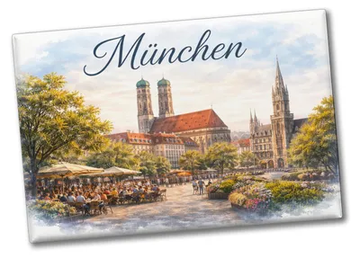 Produktbild von München Skyline Frauenkirche München Souvenir Souvenir Magnet