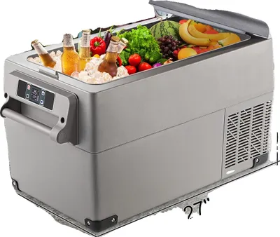 Image de Réfrigérateur portable, refroidissement efficace, options d'alimentation polyvalentes, 35 L  37 QT