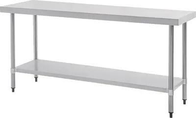 Produktbild von Vogue Arbeitstisch 900x1800x600mm mit Grundboden aus Edelstahl