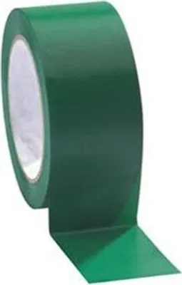 Image de Ruban d'avertissement vert 50mm/33m PVC adhésif