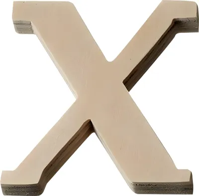 Produktbild von KNORR PRANDELL 218735667 Buchstabe groß X 8 x 72 x 01 cm Sperrholz
