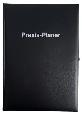 Produktbild von 2026 ADINA Praxis-Planer A4 1 Tag auf 1 Seite  schwarz mit Silberprägung