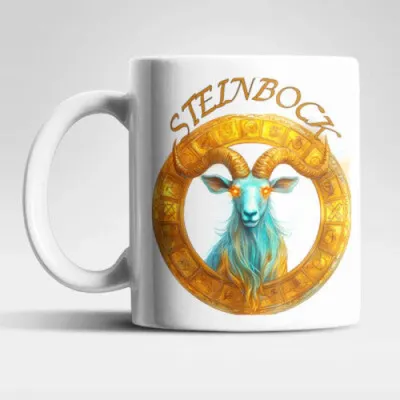 Produktbild von Sternzeichen Zodiac Kaffeetasse Teetasse Geschenkidee 325 ml – Steinbock