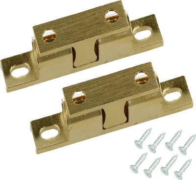 Produktbild von Paar Doppelkugelschnäpper Doppelkugelschnapper Kugelschnapper massiv Messing 60 mm