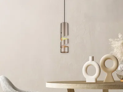 Produktbild von Kleine LED Pendelleuchte einflammig Küchenlampe hängend über Esstisch, Ø12cm