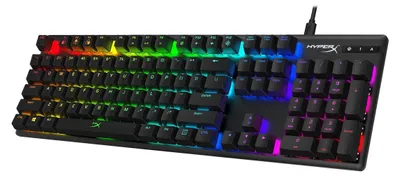 Immagine prodotto di HyperX Alloy Origins, cavo, USB, interruttore meccanico, QWERTY, LED RGB, nero