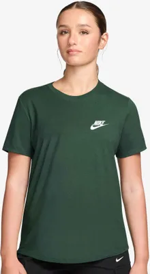 Obrázok produktu pre Dámske tričko Nike NSW Club s krátkym rukávom, jedľová/biela, jedľová/biela, stredná veľkosť