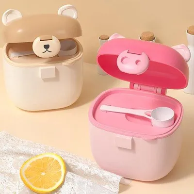 Obrázok produktu pre Dve dávkovacie nádoby na detské mlieko, prenosné, poháriky na detské mlieko, box na detské mlieko, na mlieko značky Beren-Melk, na uchovávanie detského mlieka, na ovocie a desiaty