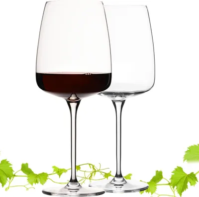 Produktbild von IMPERIAL Große eckige Rotweingläser 600ml Set 2-Teilig "Milano" Burgundergläser aus Crystalline Glas Spülmaschinenfest