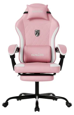 Obrázek produktu pro Ergonomická herní židle – závodní židle – kancelářská židle – herní židle – počítačová židle – s podnožkou – s bederní opěrkou