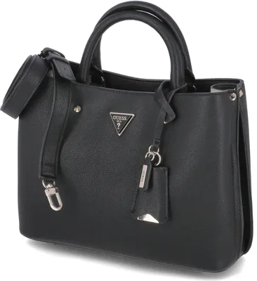 Produktbild von Guess Meridian Handtasche mit Nieten in Schwarz für Damen – 32x24x12 CM / Black