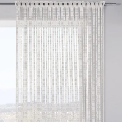 Produktbild von Jacquard-Fadengardine Tom weiß 240x95cm  - Albani