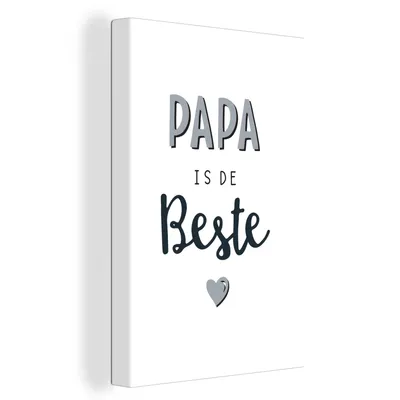 Obrázek produktu pro OneMillionCanvasses® Malba na plátně Nástěnná malba na plátně - Citáty - Přísloví - Táta je nejlepší - Den otců - 80x120cm