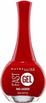 Image de Maybelline New York Vernis à ongles gel rapide 12-Rebel Red