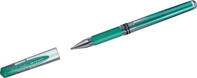 Image de Roller à encre gel Uni-Ball Signo UM 153 vert métallisé boîte de 12 pièces