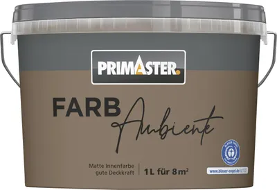 Produktbild von Primaster Farbambiente Wandfarbe matt kakao 1 L