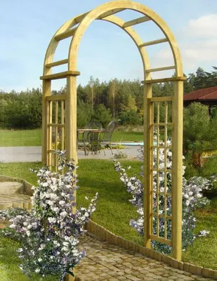 Produktbild von Rosenbogen Passiflora - Abmessung: 120 x 60 x 235 cm (B x T x H)