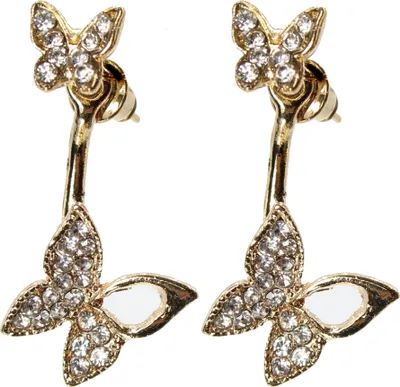 Produktbild von Schmetterling Strass Ohrstecker Ohrringe earrings