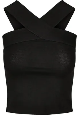 Immagine prodotto di Urban Classics - Top con scollo incrociato da donna TN840 (L) (nero)
