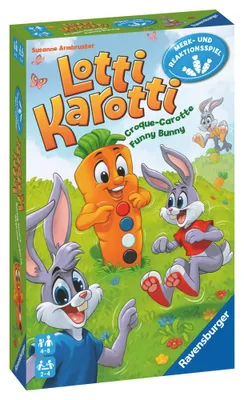 Image de Ravensburger Mitbringspiel Konzentrationsspiel Lotti Karotti Das Merk- und Reaktionsspiel 20961
