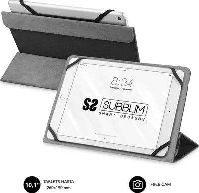 Image de Subblim Freecam Case pour tablettes 10.1"-11" / Noir