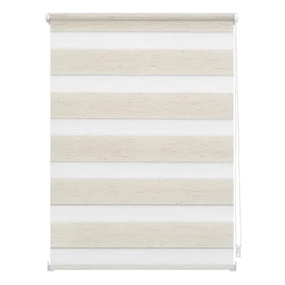 Produktbild von Lichtblick Duo Rollo Haftfix, ohne Bohren, blickdicht Natur, 45 cm x 150 cm (B x L)