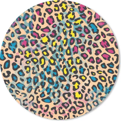 Produktbild von MuchoWow® Mauspad Mousepad Pantherdruck - Muster - Farben 50x50 cm - Mousepads - Maus Mat - Pad - Mausunterlage - Vinyl