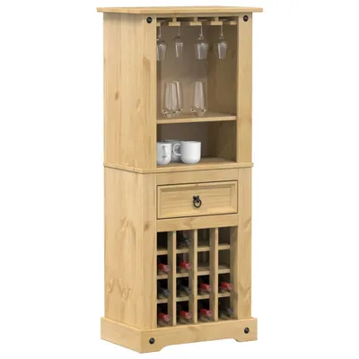 Obrázok produktu pre vidaXL Stojan na víno  56x35x134,5 cm z masívneho borovicového dreva