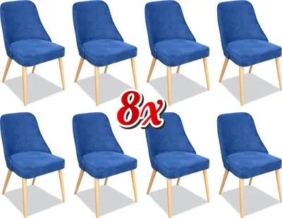 Produktbild von Esszimmer Stuhl Set Stühle 8x Garnitur Gruppen Komplette Sitzgruppe Design