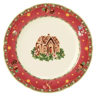 Image de Marieluise 65007 Assiette à déjeuner rd. ivoire / nostalgie de Noël