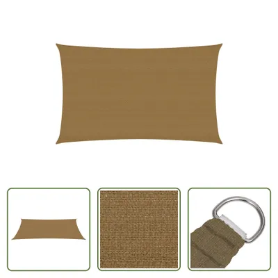 Produktbild von The Living Store Sonnensegel 160 g/m² Taupe 4x7 m HDPE