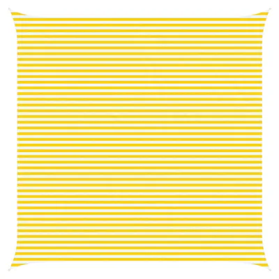 Obrázok produktu pre vidaXL Slnečná plachta, žltá a biela, 6 x 6 m, 100 % polyester Oxford