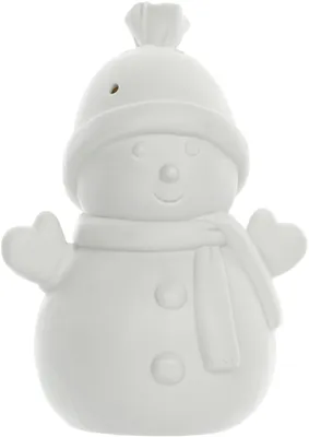 Obrázek produktu pro RETLUX RXL 415 Porcelánový sněhulák s LED světlem, výška 15,2 cm, bílá barva